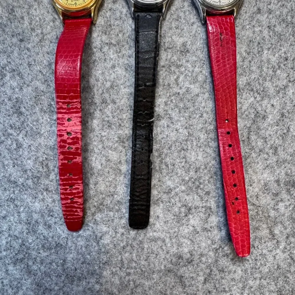Lot 3 Vintage Lorus Disney Mickey Minnie Mouse Quartz Watches Untested